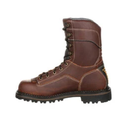 'Georgia Boot' Men's 8" AMP LT Logger EH WP Comp Toe - Brown -Carhartt Store GB00238 instep profile 1024x1024@2x