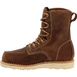 'Georgia Boot' Men's 8" Wedge Sole EH WP Soft Toe - Brown -Carhartt Store GB00532 instep profile 1024x1024@2x