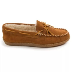 'Minnetonka' Men's Pile Lined Hardsole Moc Slipper - Tan (Ext. Sizes) -Carhartt Store GUEST 6f397380 d4aa 4a57 94ae 6159514028c4 1024x1024@2x
