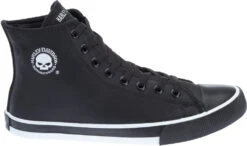 'Harley Davidson' Men's Baxter Hi-Top W/Skull - Black