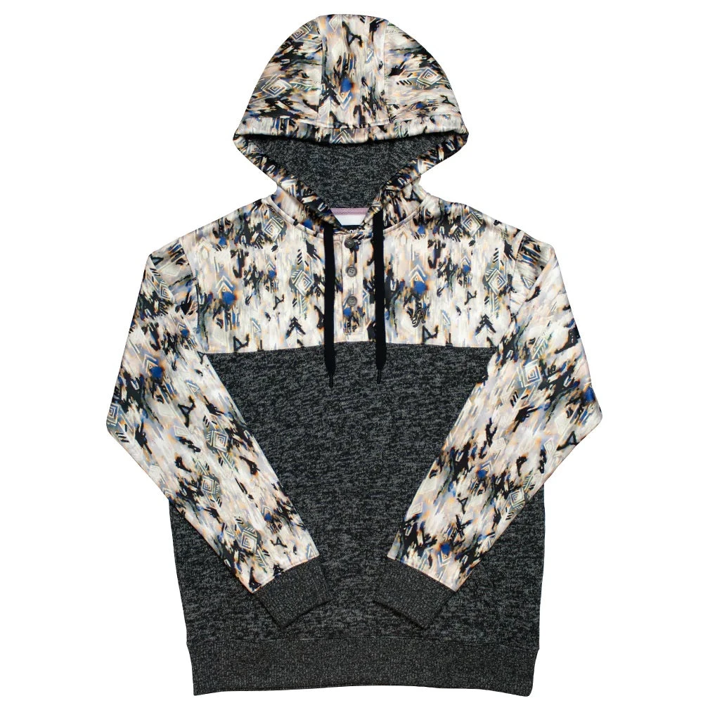 'Hooey' Women's "Jimmy" Hoody - Aztec / Charcoal 3 'Hooey' Women's "Jimmy" Hoody - Aztec / Charcoal