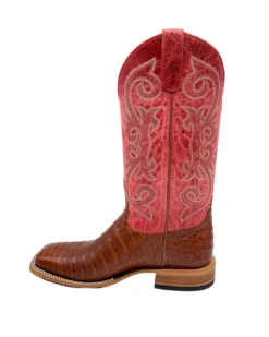'Anderson Bean' Men's 13" HorsePower Top Hand Western Square Toe - Brandy Caiman Belly / Red Sinsation -Carhartt Store HP80032 1024x1024@2x