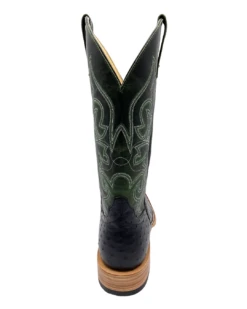'Anderson Bean' Men's 13" HorsePower Top Hand Full Quill Ostrich - Black / Emerald Explosion -Carhartt Store HP80045 1024x1024@2x