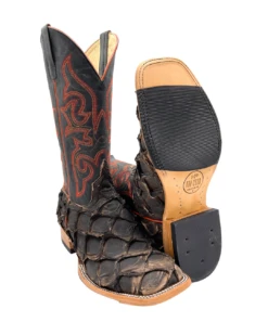 'Anderson Bean' Men's 13" HorsePower Top Hand Big Bass Square Toe - Pirarucu / Royal Blue Mad Dog -Carhartt Store HP80066 1024x1024@2x