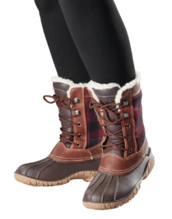 'Baffin' Women's Jasper Insulated WP Boot - Red / Black Plaid -Carhartt Store JASPER RAF ONFOOT 1024x1024@2x