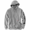'Carhartt' Men's Midweight Logo Hoodie - Heather Grey / Black -Carhartt Store K288 E20 MF20 EMEA 1024x1024@2x