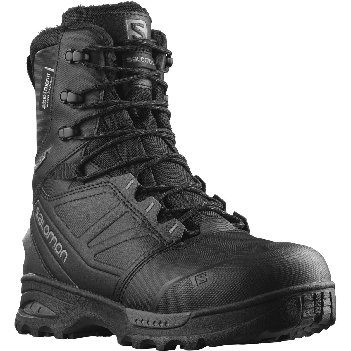 'Salomon' Men's 8" Toundra Pro Climasalomon™ WP Winter - Black / Magnet 6 'Salomon' Men's 8" Toundra Pro Climasalomon™ WP Winter - Black / Magnet - Image 4