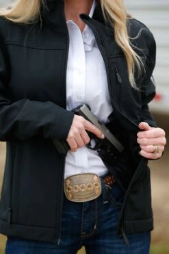 'Cinch' Women's Concealed Carry Bonded Jacket - Black -Carhartt Store MAJ9866002 3 1024x1024@2x