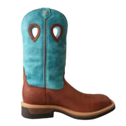 'Twisted X' Men's 12" Lite Cowboy EH Alloy Comp Toe - Brown / Turquoise -Carhartt Store MLCA004.04 1024x1024@2x