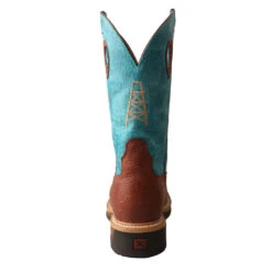 'Twisted X' Men's 12" Lite Cowboy EH Alloy Comp Toe - Brown / Turquoise -Carhartt Store MLCA004.06 1024x1024@2x