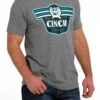 'Cinch' Men's Denim Co. Screen Print T Shirt - Heather Grey -Carhartt Store MTT1690546 3 1024x1024@2x
