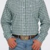 'Cinch' Men's Plaid Classic Fit Button Down - Green -Carhartt Store MTW1105412 1 1024x1024@2x