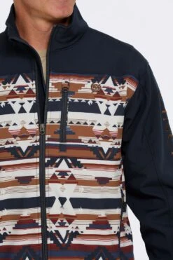 'Cinch' Men's Bonded Jacket - Navy Aztec -Carhartt Store MWJ1583001 5 1024x1024@2x
