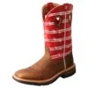 'Twisted X' Men's 12" Western Work Square Toe - Distressed Saddle / Ruby Red -Carhartt Store MXB0008 AG 4800x4800 448d0ec9 f771 4080 9a84 981169212251 1024x1024@2x