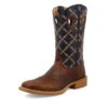 'Twisted X' Men's 12" Tech X Western Square Toe - Rustic Brown/ Navy -Carhartt Store MXTR004.07 4800x4800 L 1024x1024@2x