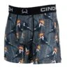 'Cinch' Men's 6" Woodpecker Boxer Brief - Grey