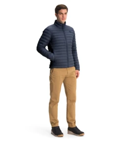 'The North Face' Men's Stretch Down Stowable Jacket - Aviator Navy -Carhartt Store NF0A3Y56 RG1 model34 1024x1024@2x