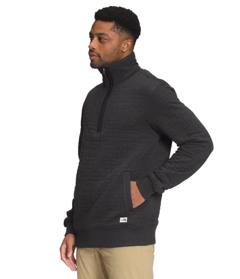 'The North Face' Men's Longs Peak Quilted 1/4 Zip - TNF Black Heather 4 'The North Face' Men's Longs Peak Quilted 1/4 Zip - TNF Black Heather - Image 2
