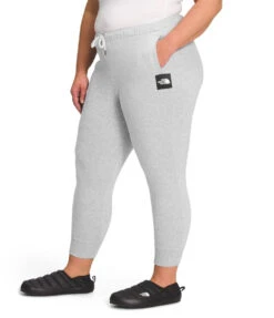'The North Face' Women's Box NSE Joggers - TNF Light Grey Heather (Ext. Sizes) -Carhartt Store NF0A7WM3 GAU model34 1024x1024@2x