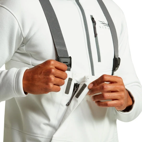 'Sitka' Men's Nodak Bibs - White 7 'Sitka' Men's Nodak Bibs - White - Image 5