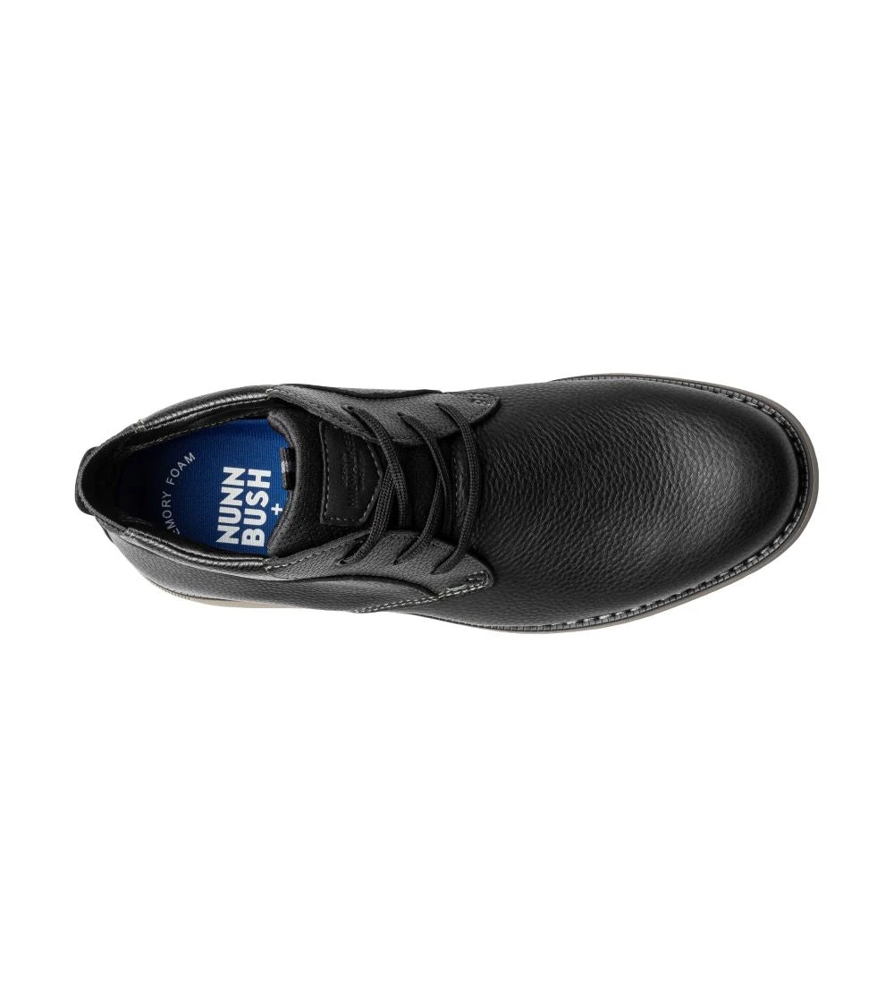 'Nunn Bush' Men's Otto Plain Toe Chukka - Black Tumbled 4 'Nunn Bush' Men's Otto Plain Toe Chukka - Black Tumbled - Image 2