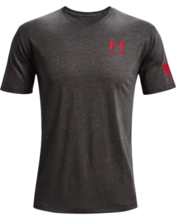 'Under Armour' Men's Freedom Flag T-Shirt - Charcoal Medium Heather / Red -Carhartt Store PS1370810 019 HF 1024x1024@2x