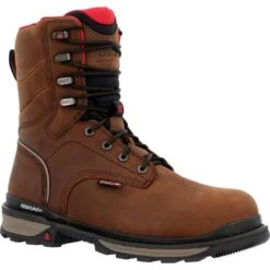 'Rocky' Men's 8" Rams Horn EH WP Comp Toe - Dark Brown -Carhartt Store RKK0394 1024x1024@2x