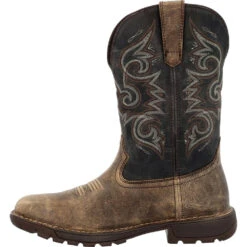'Rocky' Men's 11" Legacy 32 EH WP Western Square Toe - Brown -Carhartt Store RKW0389 instep profile 1024x1024@2x