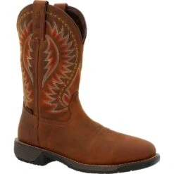 'Rocky' Men's 11" Rugged Trail EH WP Western Square Toe - Brown -Carhartt Store Rocky Rugged Trail 11 waterproof western work boot RKW0370 1024x1024@2x