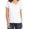 'Ariat' Women's Element Short Sleeve Tee - White -Carhartt Store S21 WMS WEST 10035200 5579 1024x1024@2x