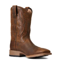 'Ariat' Men's 11" Rowder VentTek 360° Western Square Toe - Earth / Mack Brown -Carhartt Store S22 MNS WEST 10040237 medial 1024x1024@2x