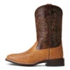 'Ariat' Men's 11" Night Life Ultra Western Square Toe - Ranger Smooth Quill Ostrich / Beam Brown -Carhartt Store S22 MNS WEST 10040345 side 1024x1024@2x