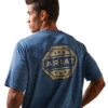 'Ariat' Men's Charger Ariat Stamp T-Shirt - Sky Fall -Carhartt Store S23 MNS WEST 10043769 detail02 1024x1024@2x