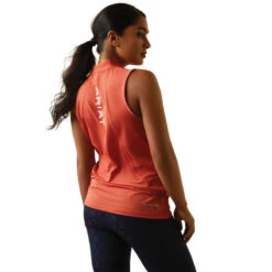 'Ariat' Women's Hailey 1/4 Zip Baselayer - Burnt Sienna -Carhartt Store S23 WMS ENGL 10043373 back 1024x1024@2x