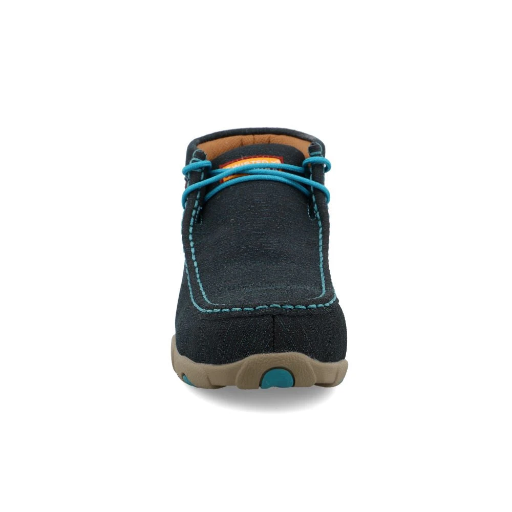 'Twisted X' Women's Chukka Driving Moc EH Comp Toe - Dark Teal / Turquoise 6 'Twisted X' Women's Chukka Driving Moc EH Comp Toe - Dark Teal / Turquoise - Image 4