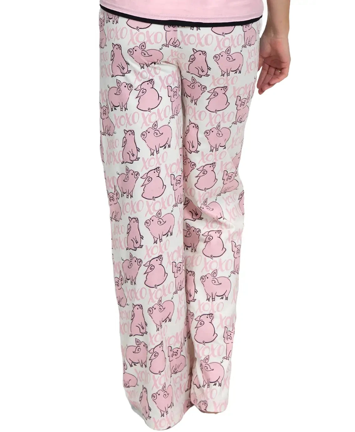 'Lazy One' Women's Hogs & Kisses PJ Pant - Pink 4 'Lazy One' Women's Hogs & Kisses PJ Pant - Pink - Image 2