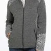 'Cinch' Women's Sweater Knit Jacket - Heather Charcoal -Carhartt Store maj9840002 1 1669 detail 1024x1024@2x