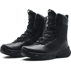 'Under Armour' Men's 8" Stellar G2 SR Side Zip Soft Toe - Black -Carhartt Store s7.3024949 001 PAIR 1024x1024@2x