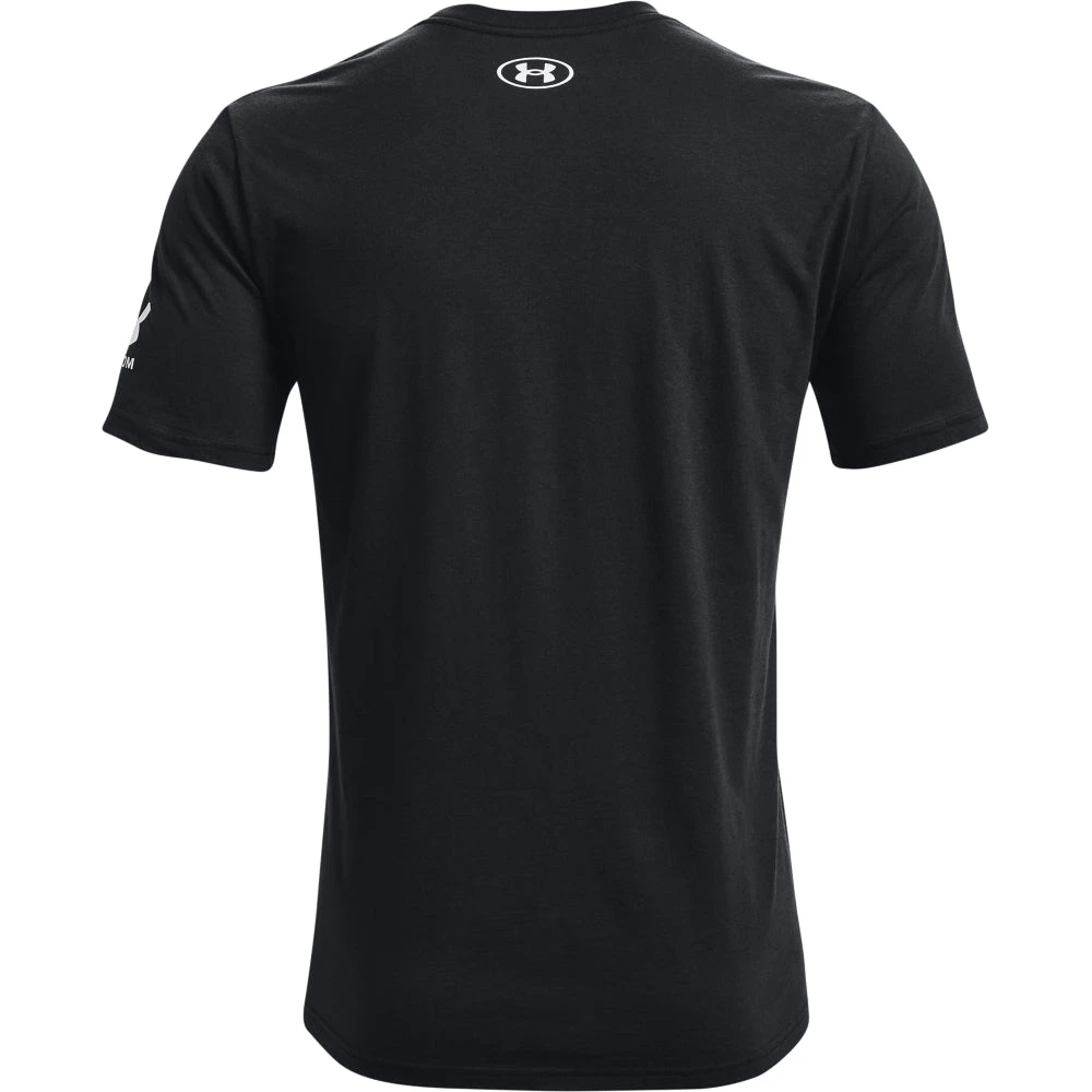 'Under Armour' Men's New Freedom BFL T-Shirt - Black / White 7 'Under Armour' Men's New Freedom BFL T-Shirt - Black / White - Image 5