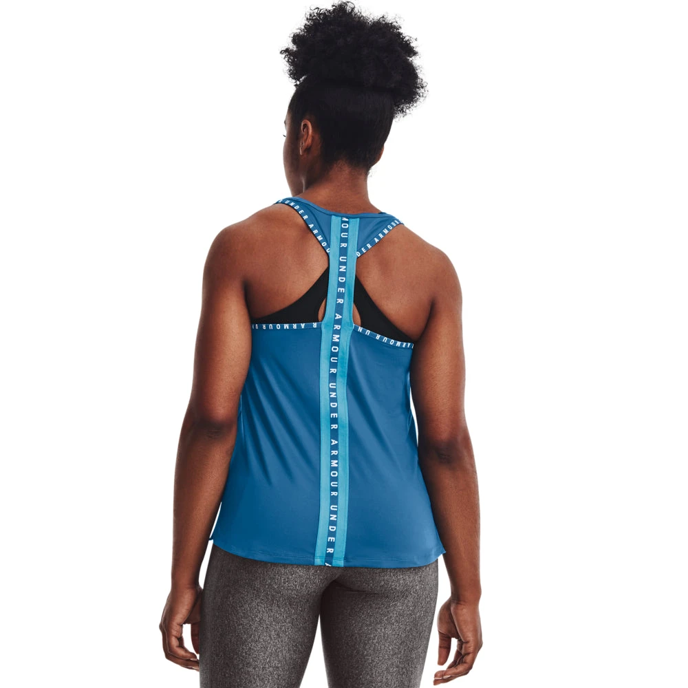 'Under Armour' Women's Knockout Tank - Cruise Blue / Capri 3 'Under Armour' Women's Knockout Tank - Cruise Blue / Capri