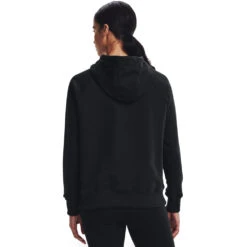 'Under Armour' Women's Rival Fleece Logo Hoodie - Black / White -Carhartt Store s7.V5 1356318 001 BC 1024x1024@2x