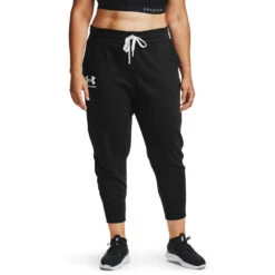 'Under Armour' Women's Rival Fleece Joggers - Black (ext. Sizes)