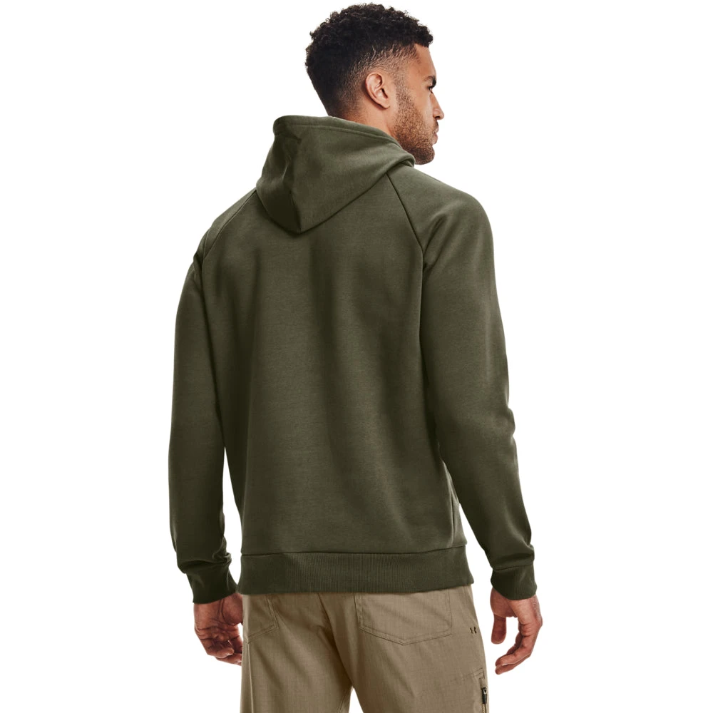 'Under Armour' Men's Rival Fleece Antler Hoodie - Marine OD Green 5 'Under Armour' Men's Rival Fleece Antler Hoodie - Marine OD Green - Image 3