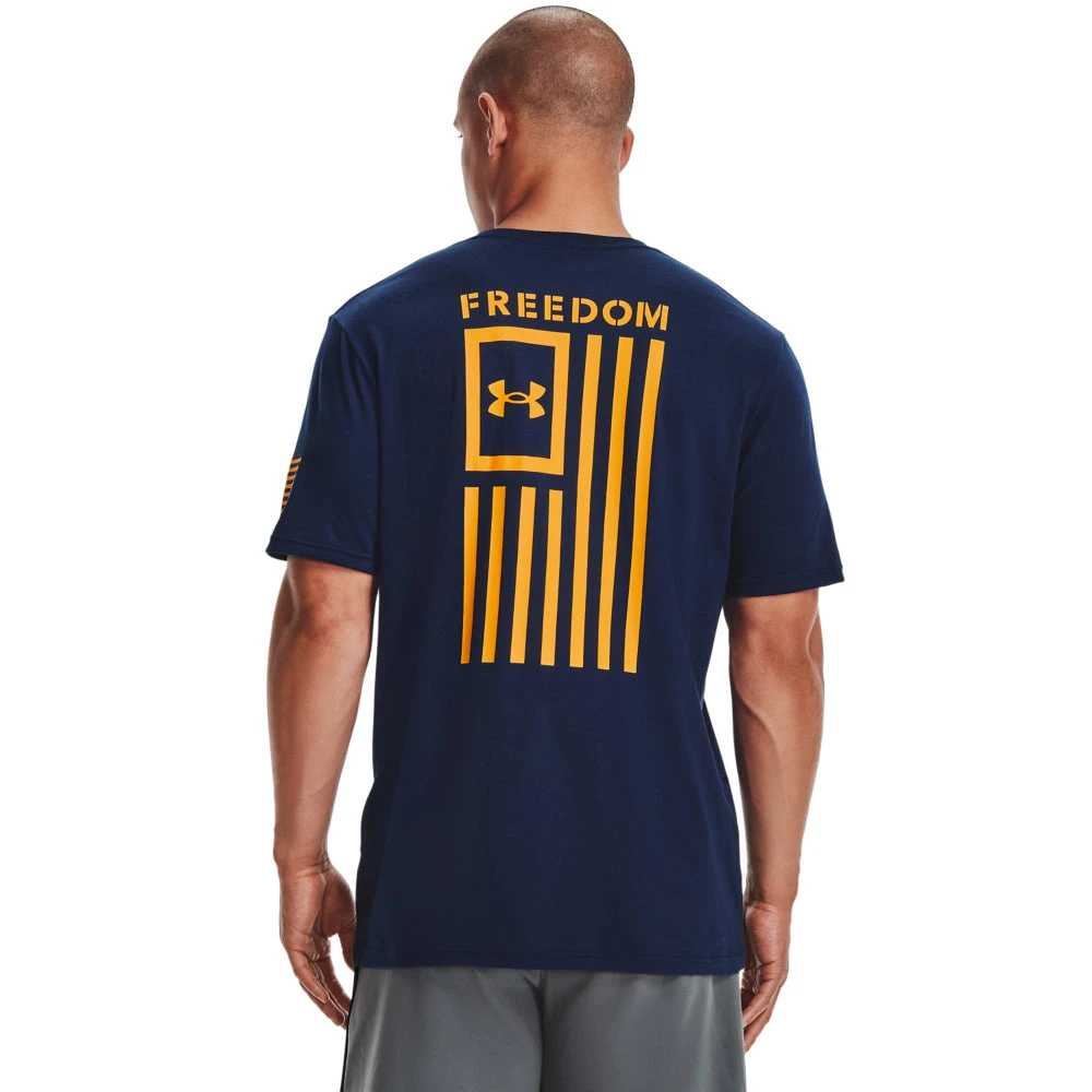 'Under Armour' Men's Freedom Flag T-Shirt - Academy / Steeltown Gold 3 'Under Armour' Men's Freedom Flag T-Shirt - Academy / Steeltown Gold