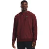 'Under Armour' Men's Rival Fleece 1/2 Zip Hoodie - Chestnut Red Light Heather / Onyx White -Carhartt Store s7.V5 1373371 690 FC 1024x1024@2x